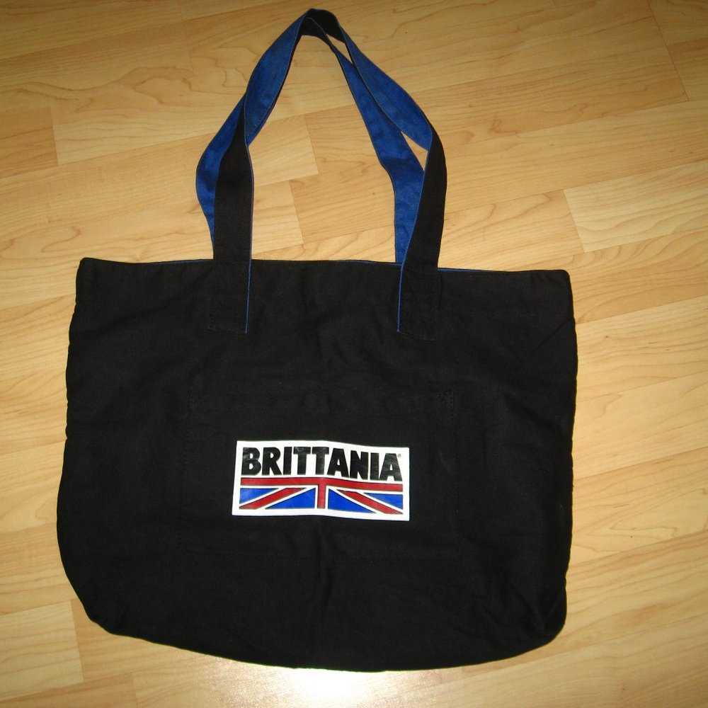 Brittania Vintage 1990's Large Shoulder Shopping Bag
